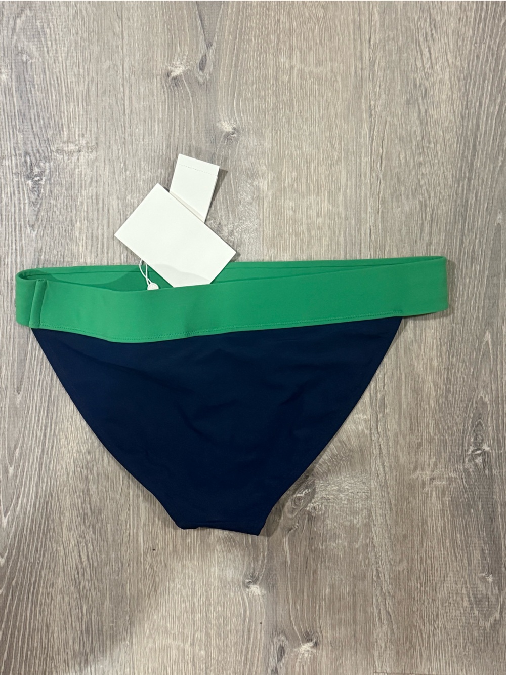 Tory Burch Green & Navy Bikini Bottom l Colorblock nwt - Picture 4 of 5